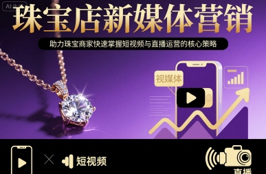 珠宝店新媒体营销，助力珠宝商家快速掌握短视频与直播运营的核心策略-悟空知识星球