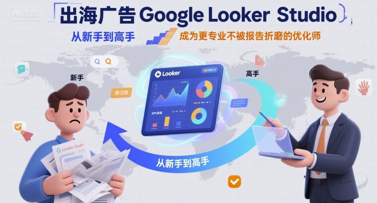 出海广告Google Looker Studio从新手到高手，成为更专业不被报告折磨的优化师-悟空知识星球