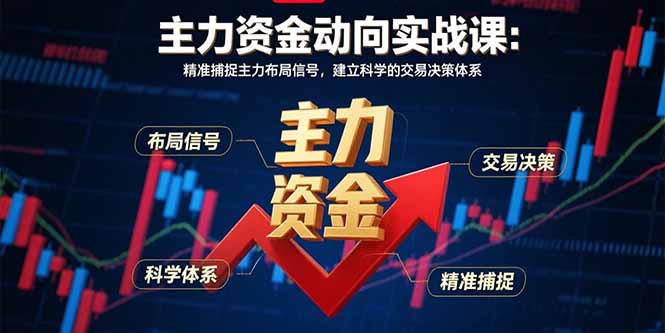 （15804期）主力资金动向实战课-8月：精准捕捉主力布局信号，建立科学的交易决策体系-悟空知识星球