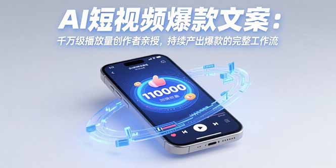 （15569期）AI短视频爆款文案：千万级播放量创作者亲授，持续产出爆款的完整工作流-悟空知识星球