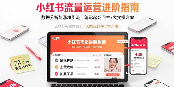 （15827期）小红书流量运营进阶指南，数据分析与涨粉引流，笔记起死回生7大实操方案-悟空知识星球