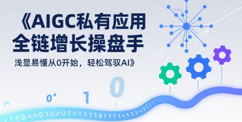 AIGC私有化应用全链增长操盘手，浅显易懂从0开始，轻松驾驭AI-悟空知识星球
