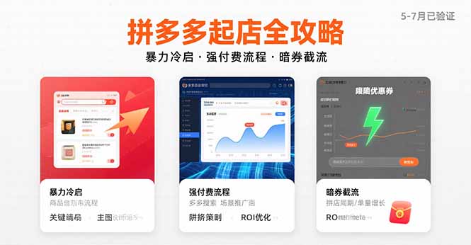 （15670期）拼多多起店全攻略，暴力冷启，强付费流程，暗券截流，5-7月已验证的方法-悟空知识星球