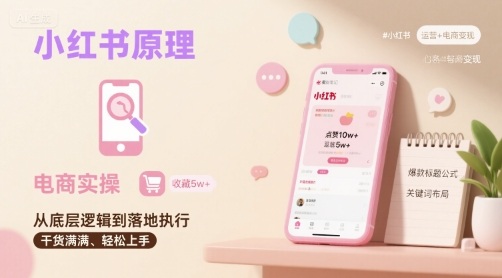 小红书原理以及详细实操流程，小红书电商教程-悟空知识星球