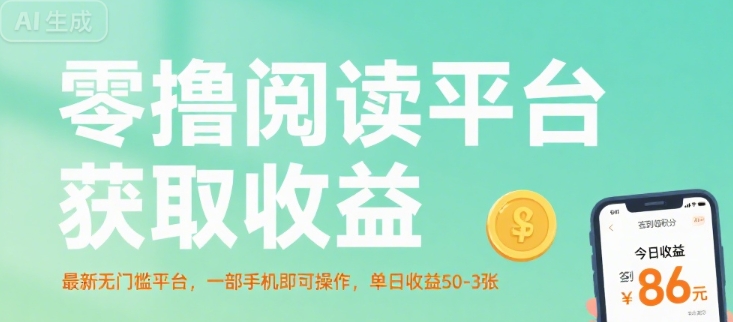 零撸阅读平台获取收益,最新无门槛平台,一部手机即可操作,单日收益50-3张【揭秘】-悟空知识星球