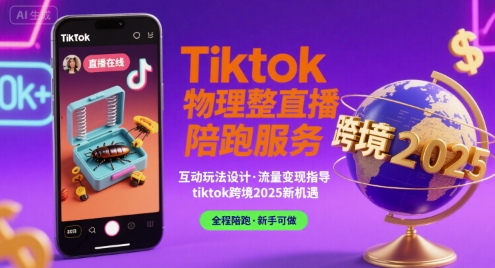 Tiktok物理整蛊直播陪跑服务-tiktok跨境2025-悟空知识星球