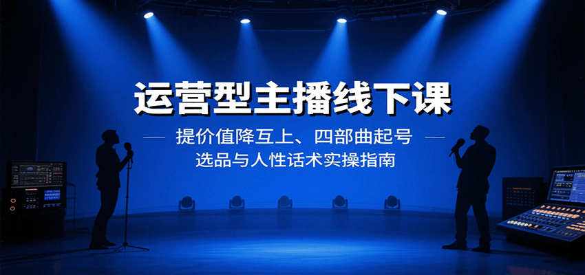 运营型主播线下课：提价值降互上、四部曲起号、选品与人性话术实操指南-悟空知识星球