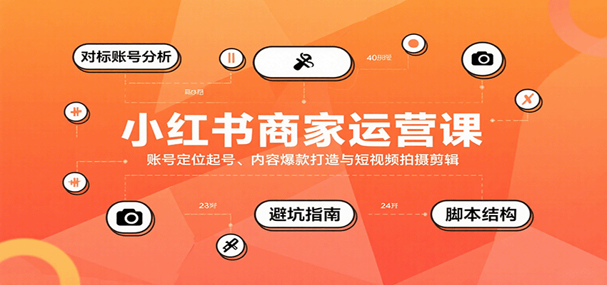 小红书商家运营课，账号定位起号、内容爆款打造与短视频拍摄剪辑-悟空知识星球