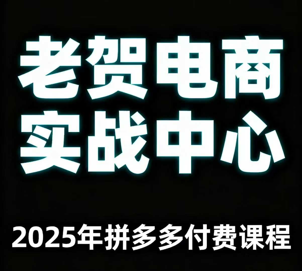 老贺电商2025年拼多多付费课程，用通俗易懂的方法告诉你多多怎么玩-悟空知识星球