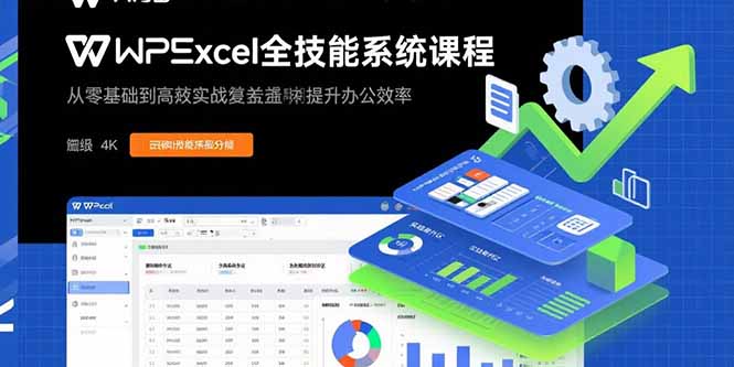 (15873期)WPS Excel全技能系统课程:从零基础到高阶实战全覆盖,全面提升办公效率-悟空知识星球
