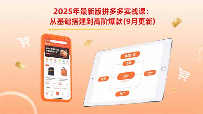 （15899期）2025年最新版拼多多实战课：从基础搭建到高阶爆款（9月更新）-悟空知识星球