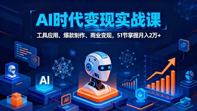 （16093期）AI时代全场景实战课，工具应用、爆款制作、商业变现，51节掌握月入2万+-悟空知识星球