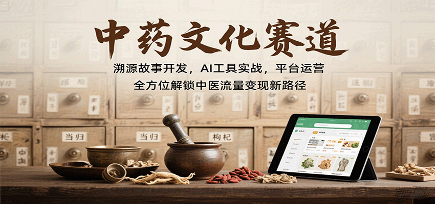 中药文化赛道：溯源故事开发，AI工具实战，平台运营，全方位解锁中医流量变现新路径-悟空知识星球