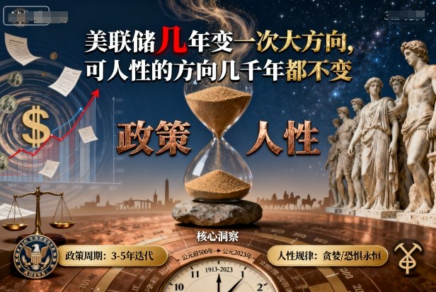 付费文章：美联储几年变一次大方向，可人性的方向几千年都不变-悟空知识星球