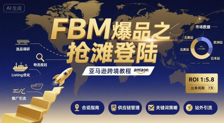 FBM爆品之抢滩登陆-亚马逊跨境教程-悟空知识星球