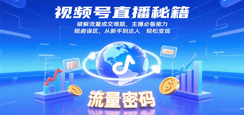 视频号直播秘籍，破解流量成交难题，主播必备能力，规避误区，从新手到达人轻松变现-悟空知识星球