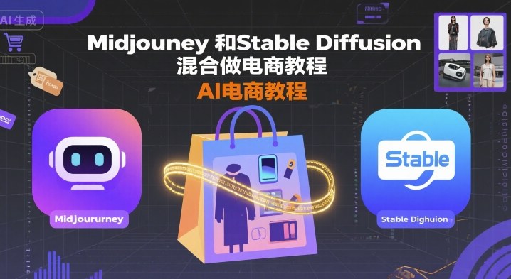 Midjourney和Stable Diffusion混合做电商教程-ai电商教程-悟空知识星球