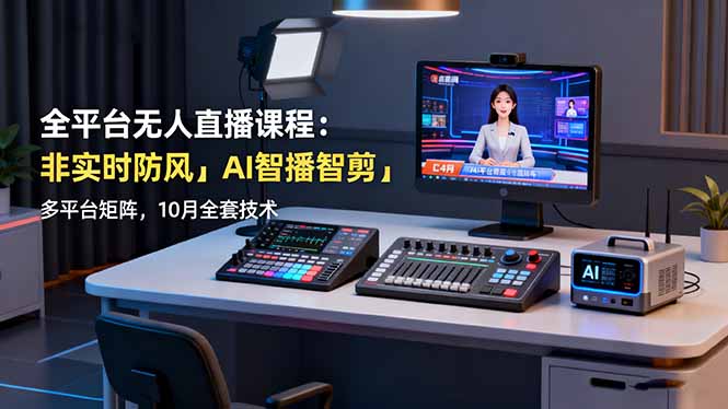 （16414期）全平台无人直播课程：非实时防风＋AI智播智剪＋多平台矩阵，10月全套技术-悟空知识星球