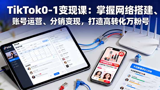 （16334期）TikTok0-1变现课：掌握网络搭建、账号运营、分销变现，打造高转化万粉号-悟空知识星球
