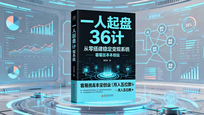 (16409期)一人起盘36计:从零搭建稳定变现系统,实现低成本创业,月入五位数+-悟空知识星球