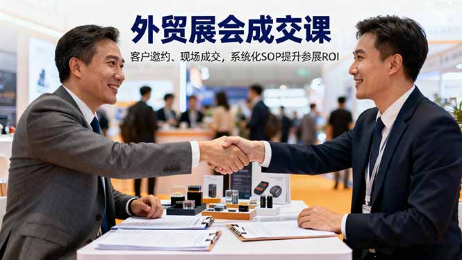 （16356期）外贸展会成交课，含目标制定、客户邀约、现场成交，系统化SOP提升参展ROI-悟空知识星球