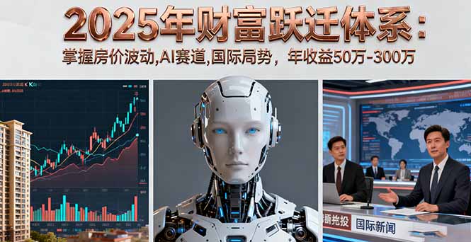 （16217期）2025年财富跃迁体系：掌握房价波动,AI赛道,国际局势，年收益50万-300万-悟空知识星球