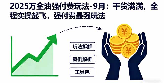 （16202期）2025万金油强付费玩法-9月：干货满满，全程实操起飞，强付费最强玩法-悟空知识星球