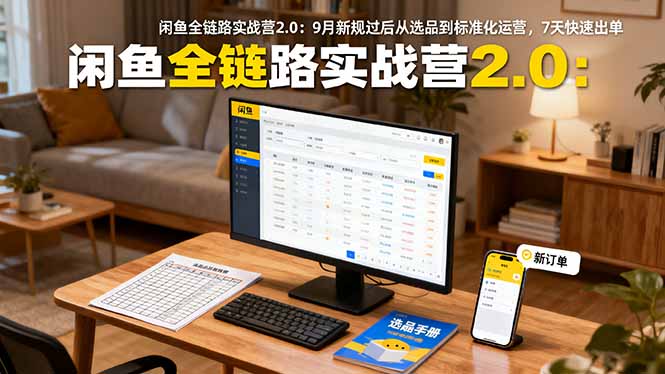 （16263期）闲鱼全链路实战营2.0：9月新规过后从选品到标准化运营，7天快速出单-悟空知识星球