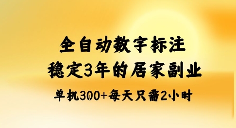 全自动数字标注，稳定3年的蓝海项目，居家也能矩阵开干的副业，单机日入3张+【揭秘】-悟空知识星球