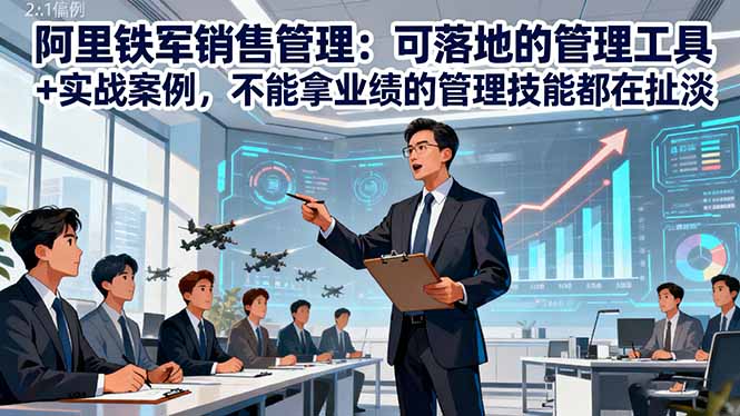 （16436期）阿里铁军销售管理：可落地的管理工具+实战案例，不能拿业绩的管理都在扯淡-悟空知识星球