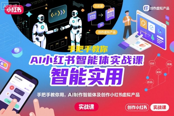AI小红书智能体实战课，手把手教你用AI制作智能体及创作小红书虚拟产品，提效+内容商业化-悟空知识星球