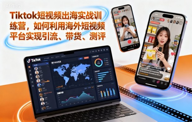Tiktok短视频出海实战训练营，如何利用海外短视频平台实现引流、带货、测评-悟空知识星球