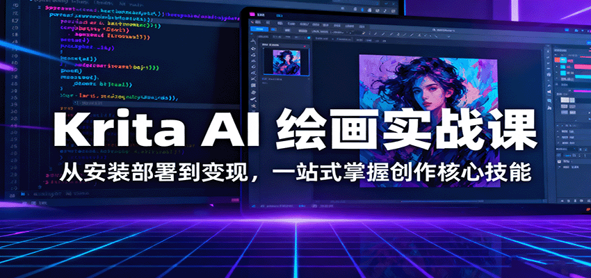 Krita AI 绘画实战课：从安装部署到变现，一站式掌握创作核心技能-悟空知识星球