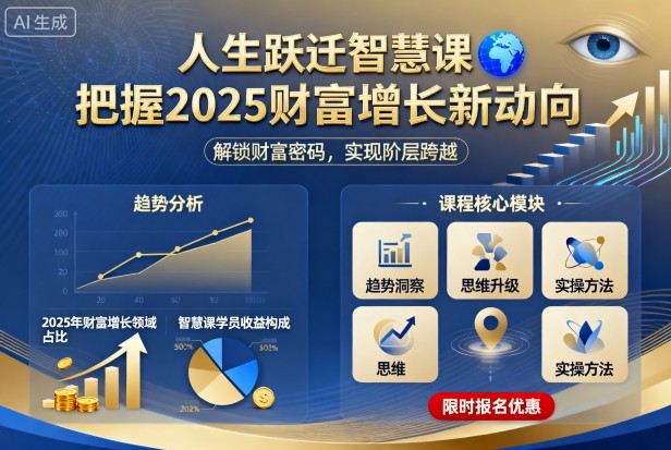 人生跃迁智慧课，把据2025财富增长新动向-悟空知识星球