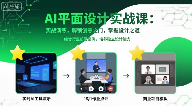 AI平面设计实战课，实战演练，解锁创意之门，掌握设计之道-悟空知识星球