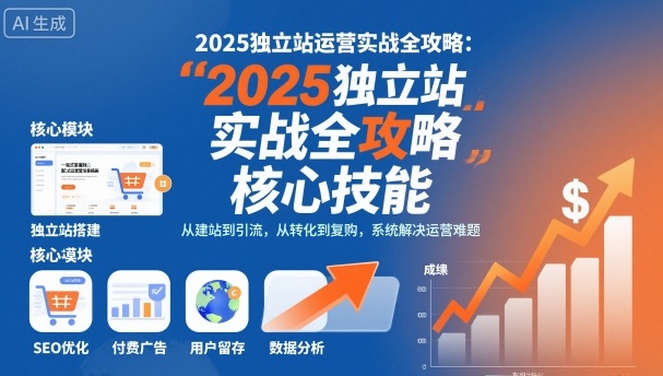 2025独立站运营实战全攻略，一站式掌握独立站运营核心技能-悟空知识星球