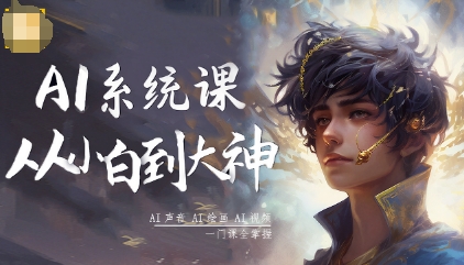 AI系统课程，从小白到大神系统学AI，AI声音-AI绘画-AI视频一门课全掌握-悟空知识星球