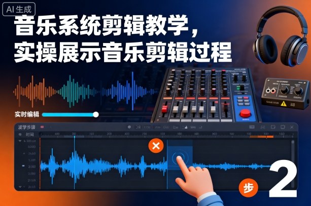 音乐系统剪辑教学，实操展示音乐剪辑过程-悟空知识星球