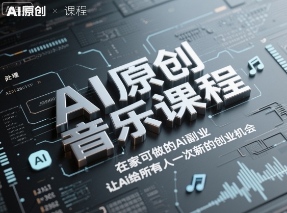 AI原创音乐课程，在家可做的Ai副业，让Ai给所有人一次新的创业机会-悟空知识星球