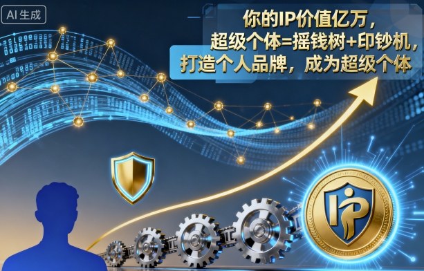 你的IP价值亿万，超级个体=摇钱树+印钞机，打造个人品牌，成为超级个体-悟空知识星球