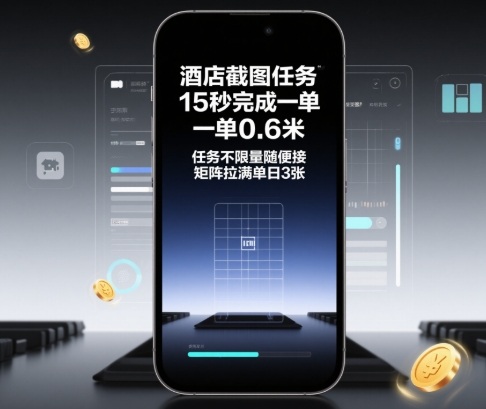 酒店截图任务，15秒完成一单，一单0.6米，任务不限量随便接，矩阵拉满单日3张【揭秘】-悟空知识星球