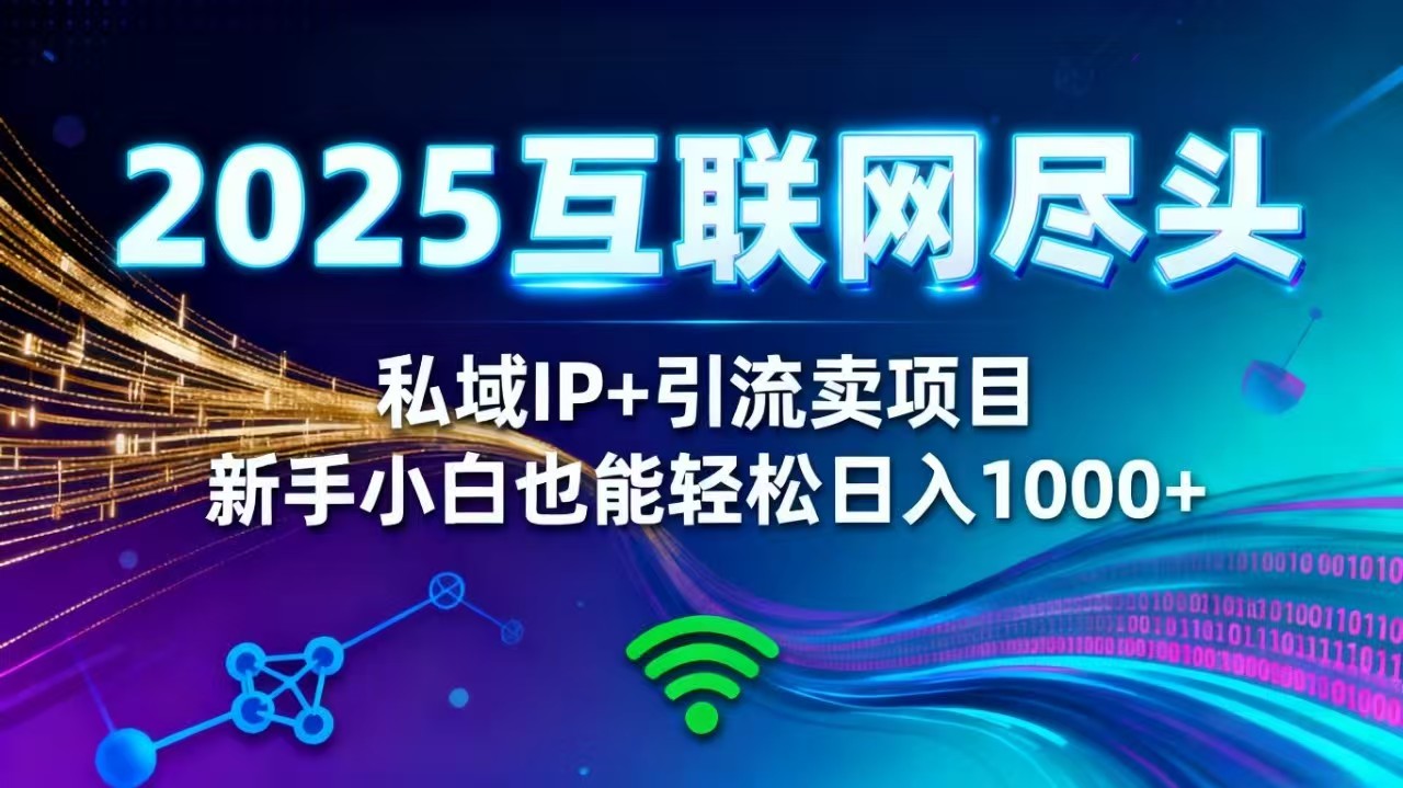 (16485期)2025网创尽头王炸项目!私域 IP + 精准引流,新手小白在家躺赚日入 1000+-悟空知识星球