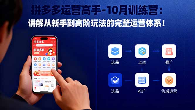 （16448期）拼多多运营高手-10月训练营：讲解从新手到高阶玩法的完整运营体系！-悟空知识星球