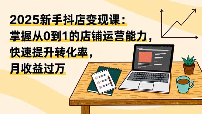 （16606期）2025新手抖店变现课：掌握从0到1的店铺运营能力，快速提升转化率,月收过万-悟空知识星球