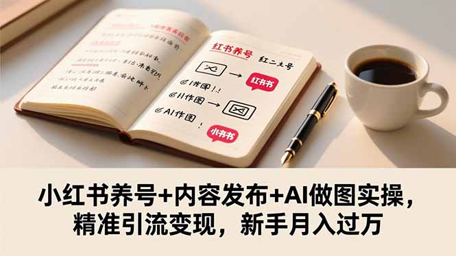 （16498期）小红书养号+内容发布+AI做图实操，精准引流变现，新手月入过万-悟空知识星球