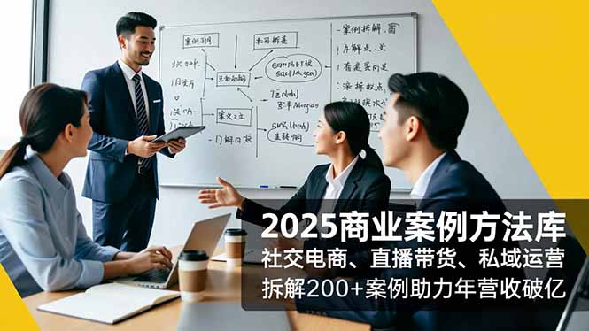（16713期）2025商业案例方法库，社交电商、直播带货、私域运营，拆解200+案例助力年营收破亿-悟空知识星球