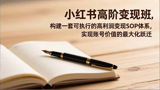 （16633期）小红书高阶变现班，构建一套可执行的高利润变现SOP体系，实现账号价值的最大化跃迁-悟空知识星球