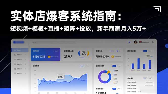 （16541期）实体店爆客系统指南：短视频+模板+直播+矩阵+投放，新手商家月入5万+-悟空知识星球