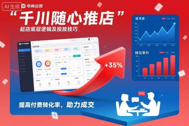 千川随心推起店底层逻辑及投放技巧，提高付费转化率，助力成交-悟空知识星球