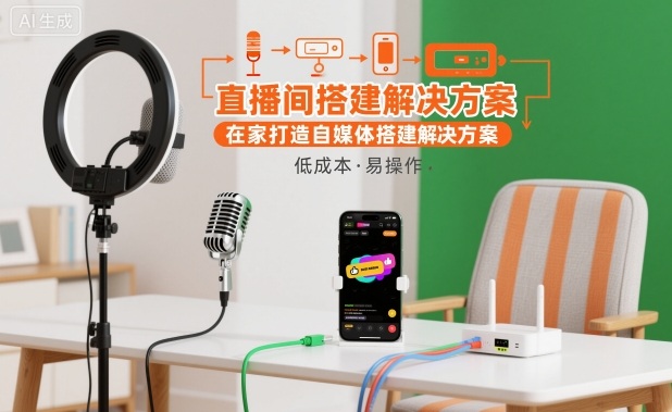 直播间搭建解决方案，在家打造自媒体搭建解决方案-悟空知识星球